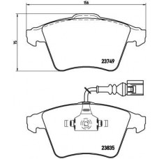 P 85 090 BREMBO Комплект гальмівних колодок дисковий гальм