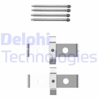 LX0408 DELPHI Комплектуючі колодки дискового гальма