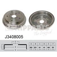 J3408005 NIPPARTS Гальмівний барабан