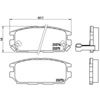 P 54 025 BREMBO Комплект гальмівних колодок дисковий гальм