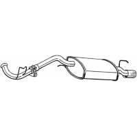 282-511 BOSAL Глушник вихлопних газів кінцевий