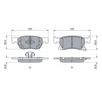 0 986 424 989 BOSCH Комплект гальмівних колодок дисковий гальм