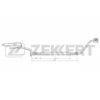 BS-9487 ZEKKERT Гальмівний шланг