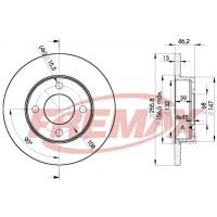 BD3632 FREMAX BRAKE DISC HIGH CARBON
