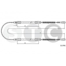 T481370 STC Тросик, cтояночный тормоз