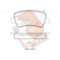 RB1776 R BRAKE КомплеК т гальмівних колодок, дискове гальмо
