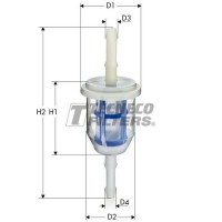 BN500 TECNECO FILTERS Паливний фільтр