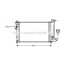 PEA2141 AVA QUALITY COOLING Радіатор охолодження двигуна