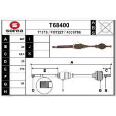 T68400 EAI Привідний вал