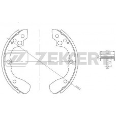 BK-4251 ZEKKERT Комплект гальмівних колодок