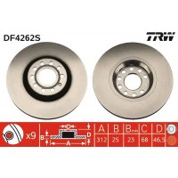 DF4262S TRW Гальмівний диск