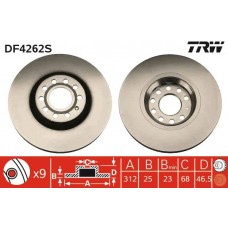 DF4262S TRW Гальмівний диск