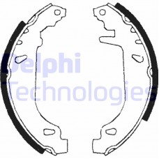 LS1681 DELPHI Комплект гальмівних колодок