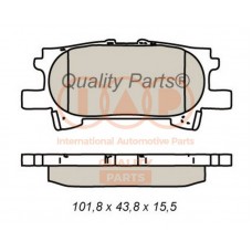 704-17133 IAP QUALITY PARTS Комплект гальмівних колодок дисковий гальм