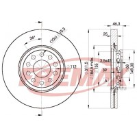 BD-4065 FREMAX Гальмівний диск