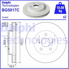 BG5017C DELPHI Гальмівний диск