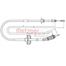 10.8189 METZGER Тросик, cтояночный тормоз