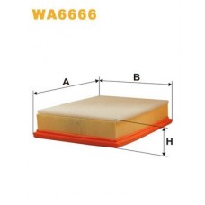 WA6666 WIX FILTERS Повітряний фільтр