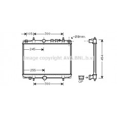 PE2234 AVA QUALITY COOLING Радіатор охолодження двигуна