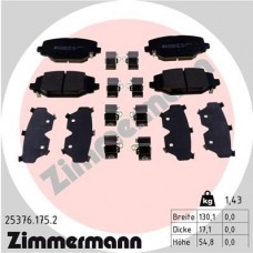 25376.175.2 ZIMMERMANN Комплект гальмівних колодок дисковий гальм