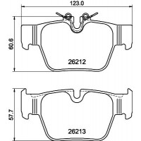8DB 355 040-581 HELLA PAGID Комплект гальмівних колодок дисковий гальм