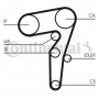CT1155K1 CONTINENTAL CTAM Комплект ременя ГРМ