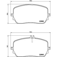 8DB 355 039-211 HELLA PAGID Комплект гальмівних колодок дисковий гальм