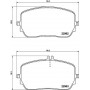 8DB 355 039-211 HELLA PAGID Комплект гальмівних колодок дисковий гальм