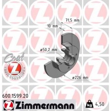 600.1599.20 ZIMMERMANN Гальмівний диск