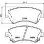 8DB 355 017-241 HELLA Комплект гальмівних колодок, дискове гальмо