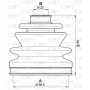 SJK7190.00 OPEN PARTS Комплект пыльника, Привідний вал