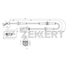 SE-6242 ZEKKERT Датчик частота обертання колеса