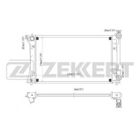 MK-1453 ZEKKERT Радіатор охолодження двигуна