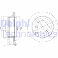 BG3400C DELPHI Гальмівний диск