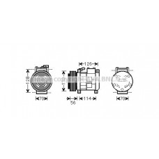 CRAK062 AVA QUALITY COOLING Компресор кондиціонера