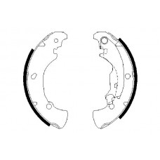 0 986 487 560 BOSCH Комплект гальмівних колодок