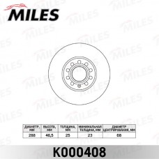 K000408 MILES Гальмівний диск