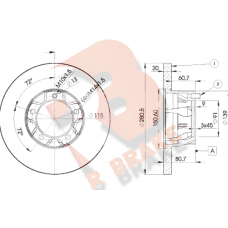 78RBD13017 R BRAKE Гальмівний диск