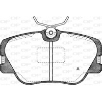 BPA0189.00 OPEN PARTS Комплект гальмівних колодок дисковий гальм