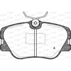 BPA0189.00 OPEN PARTS Комплект гальмівних колодок дисковий гальм