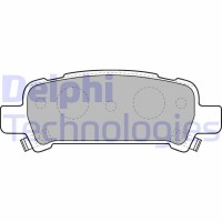 LP1509 DELPHI Комплект гальмівних колодок дисковий гальм