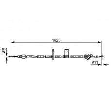 1 987 482 094 BOSCH Тросик, cтояночный тормоз