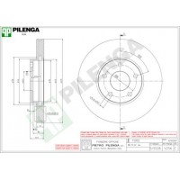 V256 PILENGA Гальмівний диск