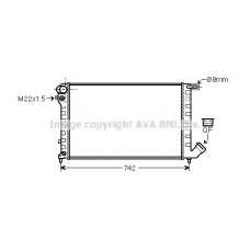 CNA2159 AVA QUALITY COOLING Радіатор охолодження двигуна