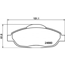 PCP1100 DON Комплект гальмівних колодок дисковий гальм