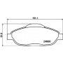 8DB 355 013-911 HELLA Комплект гальмівних колодок, дискове гальмо