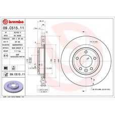 09.C515.11 BREMBO Гальмівний диск