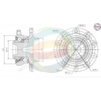 70-340003 MULTIPARTS Комплект підшипника ступиці колеса
