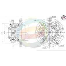 70-340003 MULTIPARTS Комплект підшипника ступиці колеса