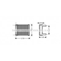 MSA6385 AVA QUALITY COOLING Теплообмінник обігрів салону